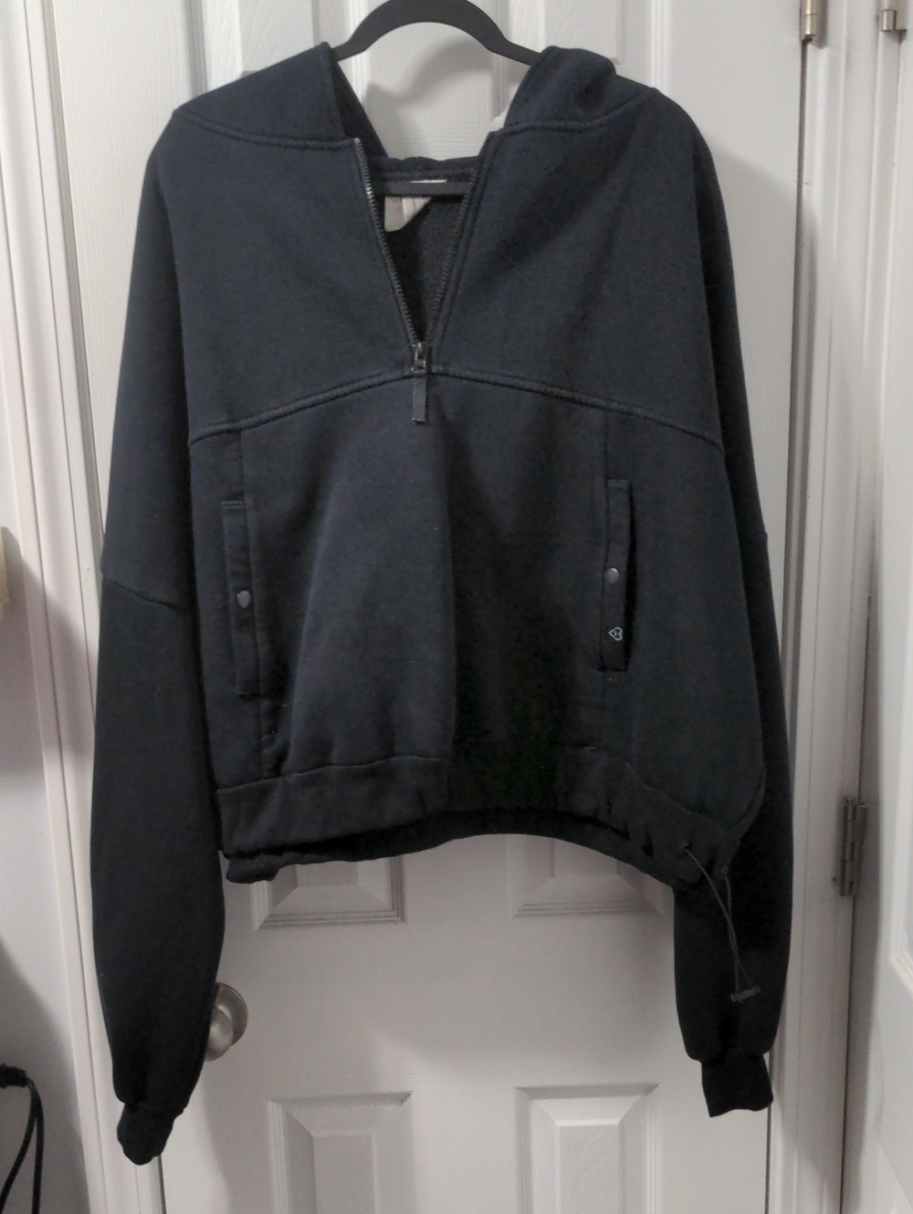 Blogilates X target Black Half-Zip Cloud Hooded Sweatshirt
